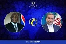 گفتگوی تلفنی عراقچی با وزیر خارجه گامبیا