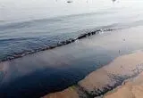 تصاویر منتشر شده از سواحل امارات، رسیدن لکه‌ای از نفت خام به این سواحل را نشان می‌دهد