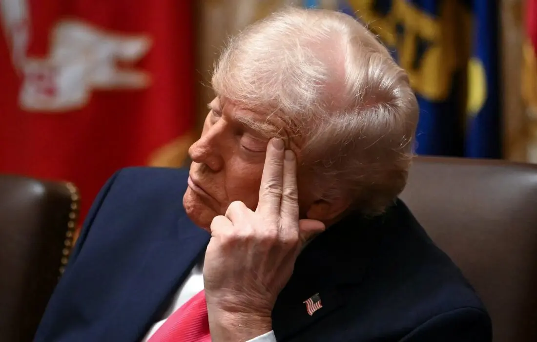 چرت زدن ترامپ در نشست توافق صلح کنگو و رواندا