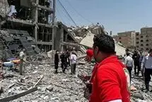 تصاویری از حمله به یک منطقه مسکونی در تهران