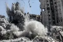 لحظه انفجار آپارتمان مسکونی توسط نیروهای اسرائیلی در شهر طوباس