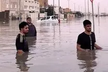 بارش شدید باران در جده؛ خیابان‌ها به دریاچه تبدیل شد
