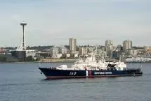 لحظه واژگونی کشتی گارد ساحلی روسیه