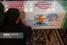 تصاویر؛ تشییع پیکر سرلشکر محمد سعید ایزدی در قم