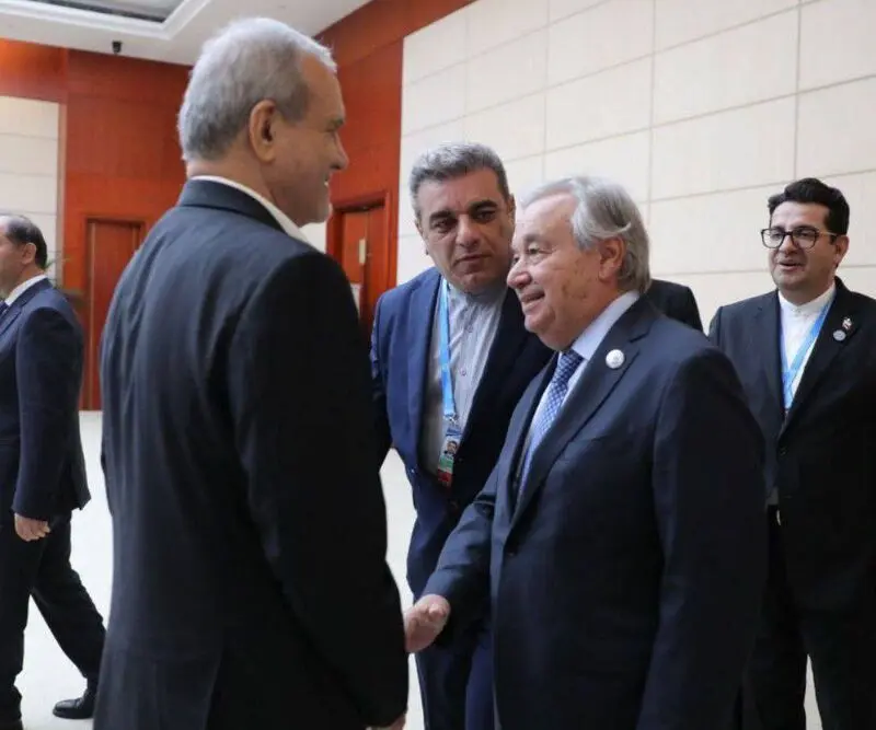 پزشکیان و گوترش