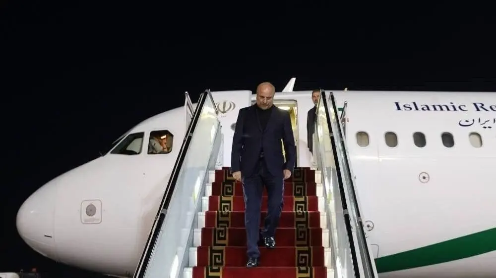 قالیباف و هیأت پارلمانی همراه وارد تهران شدند