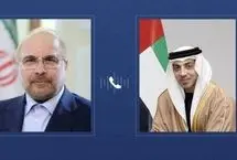 گفت وگوی معاون رئیس امارات با قالیباف