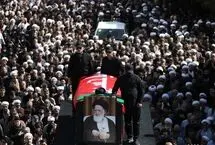  تصاویری از تشییع پیکر آیت‌الله شبیری زنجانی