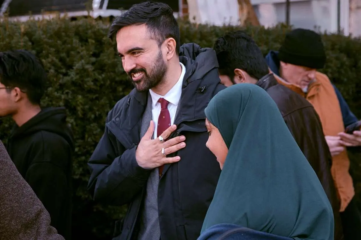 حضور زهران ممدانی نامزد شیعه شهرداری نیویورک در مراسم عاشورا