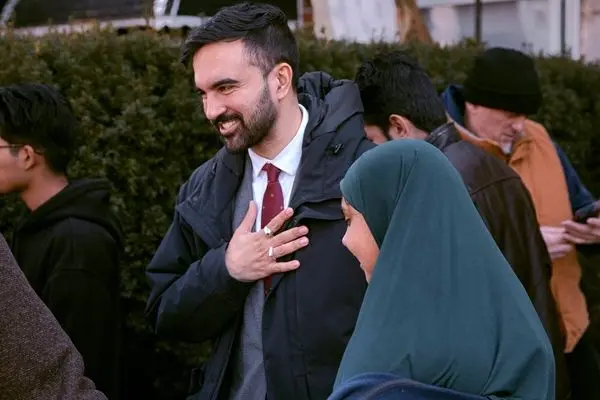 حضور زهران ممدانی نامزد شیعه شهرداری نیویورک در مراسم عاشورا