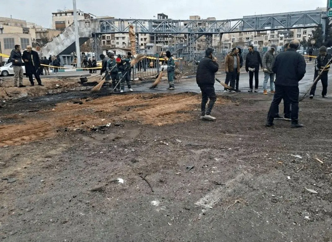 وضعیت تردد در اتوبان باقری پس از اصابت موشک