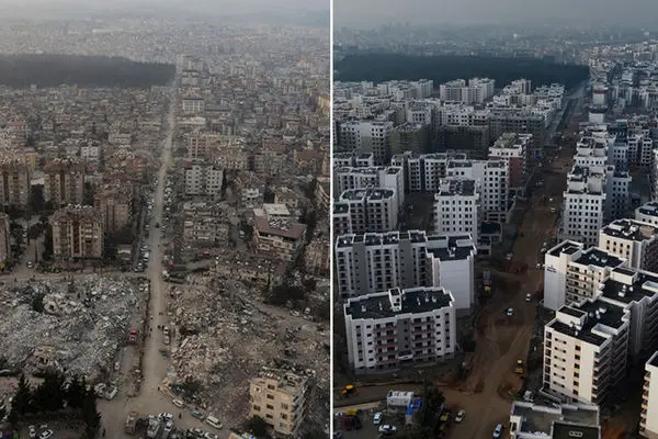 تصاویر؛ از ویرانی تا بازسازی؛ هاتای پس از زلزله در همان قاب‌ها