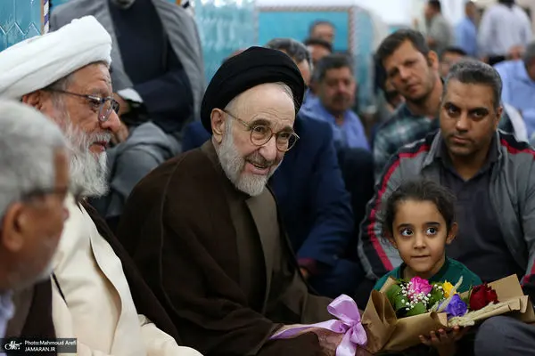 تصاویر؛ سید محمد خاتمی در مراسم سالگرد پدرش