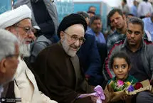 تصاویر؛ سید محمد خاتمی در مراسم سالگرد پدرش