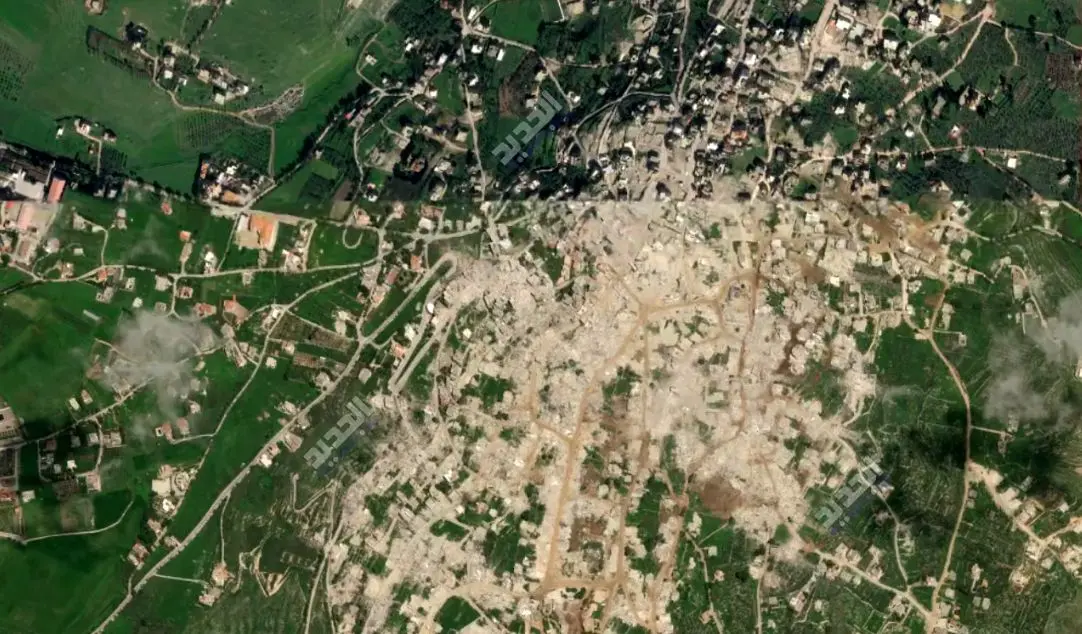 ویدئو؛ روستای مرزی در لبنان، قبل و بعد از ویرانی