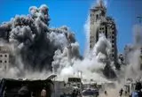ببینید؛ اسرائیل برج نور غزه را با خاک یکسان کرد