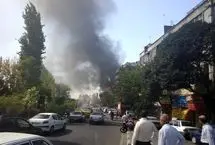 ببینید: علت دود غلیظ امروز در خیابان ولیعصر چه بود؟