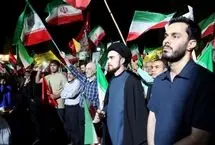 سید احمد خمینی در تجمع شبانه تهران