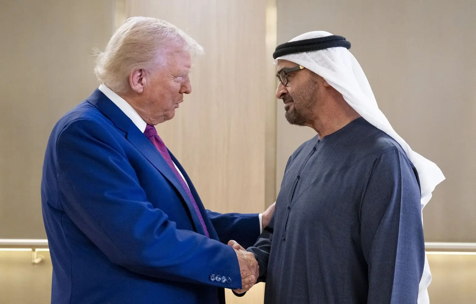 شوخی خنده‎دار ترامپ با رئیس امارات