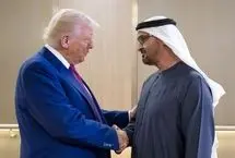 شوخی خنده‎دار ترامپ با رئیس امارات