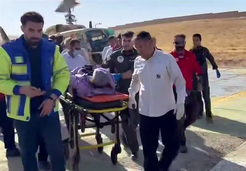 اولین تصاویر از مصدومان بالگرد اشترانکوه 