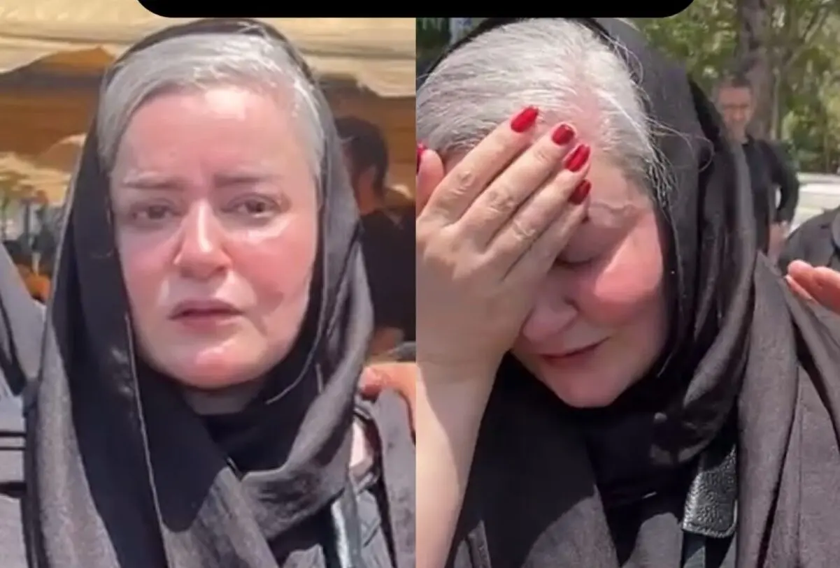 حضور جمعی از هنرمندان در مراسم خاکسپاری مادر داریوش فرضیایی