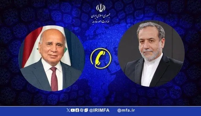 عراقچی در تماس تلفنی با وزیر خارجه عراق: تهران به دفاع از خود ادامه خواهد داد