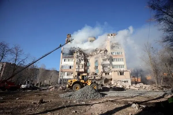 حمله هوایی روسیه به ساختمان مسکونی در اوکراین