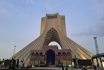 تصویری متفاوت از برج آزادی تهران