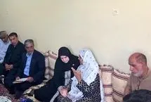 ابلاغ پیام رئیس‌ جمهوری به خانواده‌های شهدای بندر خمیر