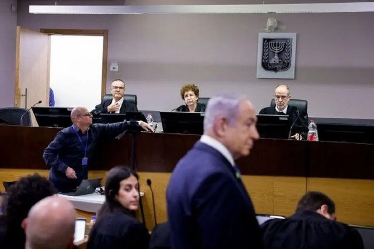 نتانیاهو باز هم جلسه دادگاه را ترک کرد
