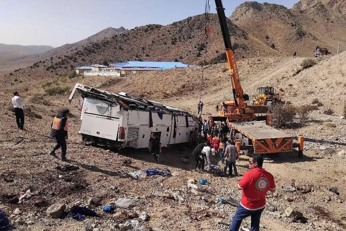 جزئیات سقوط اتوبوس به دره در جاده دماوند ـ فیروزکوه