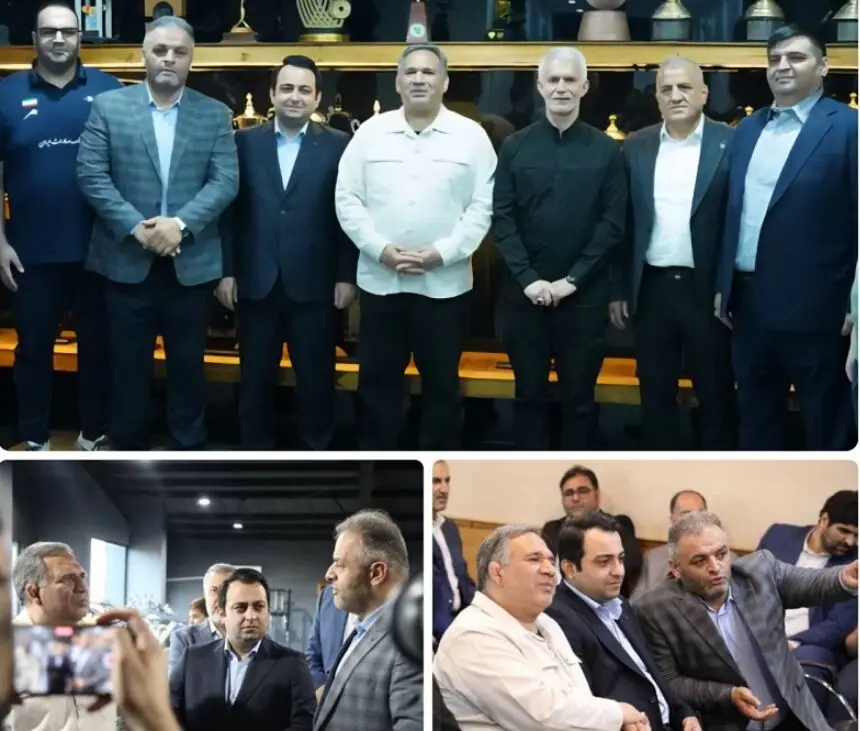 رئیس کمیسیون اقتصادی مجلس و مدیرعامل بانک صادرات ایران در اردوی ملی‌پوشان وزنه‌برداری