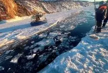 سقوط مرگبار خودروی حامل گردشگران در دریاچه یخ‌زده بایکال