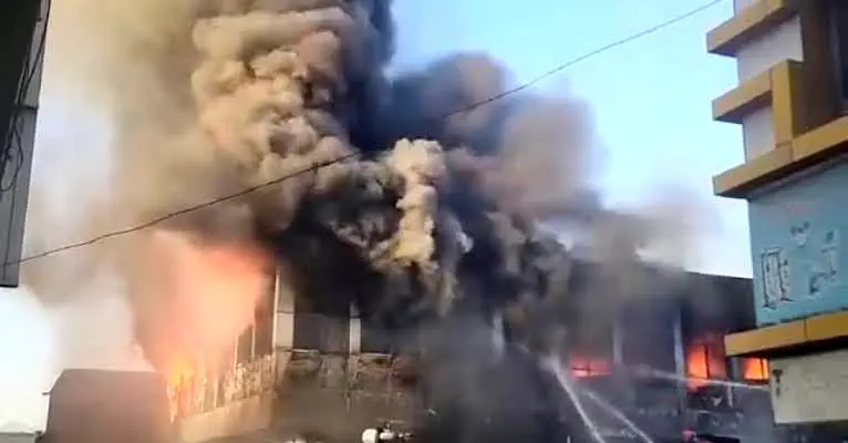 وقوع آتش‌سوزی بزرگ در قندهار