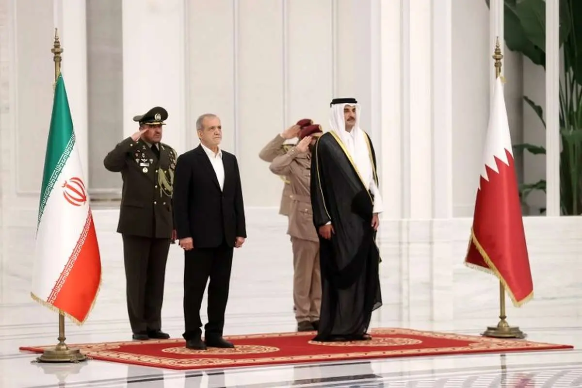 پزشکیان به امیر قطر: مردم ایران از حقوق مشروع خود دفاع می‌کنند