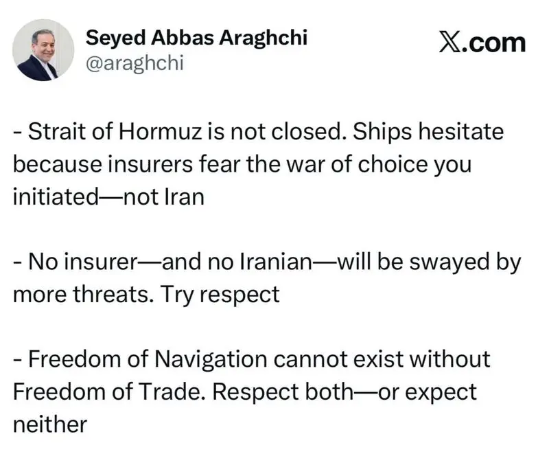 توییت عراقچی