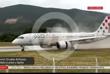 خروج هواپیمای مسافربری از باند فرودگاه کرواسی

