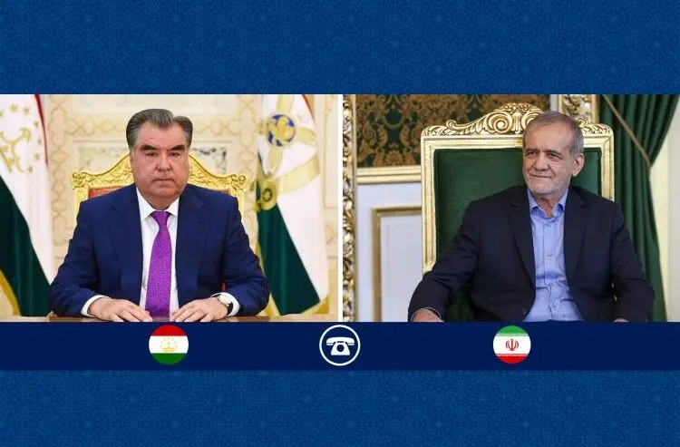 گفتگوی تلفنی پزشکیان و رئیس جمهور تاجیکستان