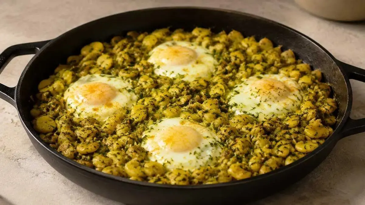 طرز تهیه باقلا وابیج گیلانی؛ غذای ساده شمالی با عطر سیر و شوید