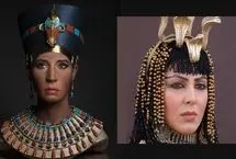 مقایسه جالب چهره اصلی بانو نفرتیتی با لیلا بلوکات در سریال یوسف پیامبر 
