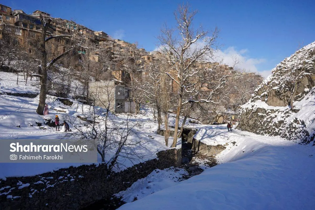 تصاویر؛ طبیعت زمستانی روستای کنگ 28