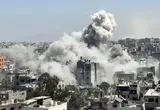 ببینید؛ لحظه نابودی بخش بزرگی از شمال غزه