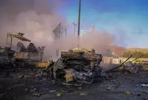 تصاویر؛ حادثه مرگبار انفجار تانکر سوخت در سنندج