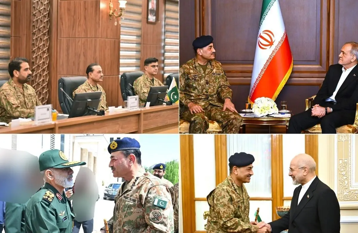 بیانیه ارتش پاکستان در پایان سفر عاصم منیر به ایران 