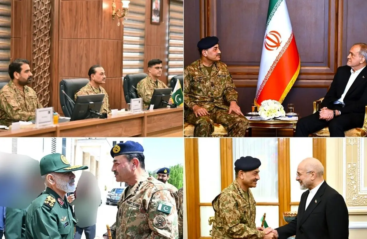 بیانیه ارتش پاکستان در پایان سفر عاصم منیر به ایران 