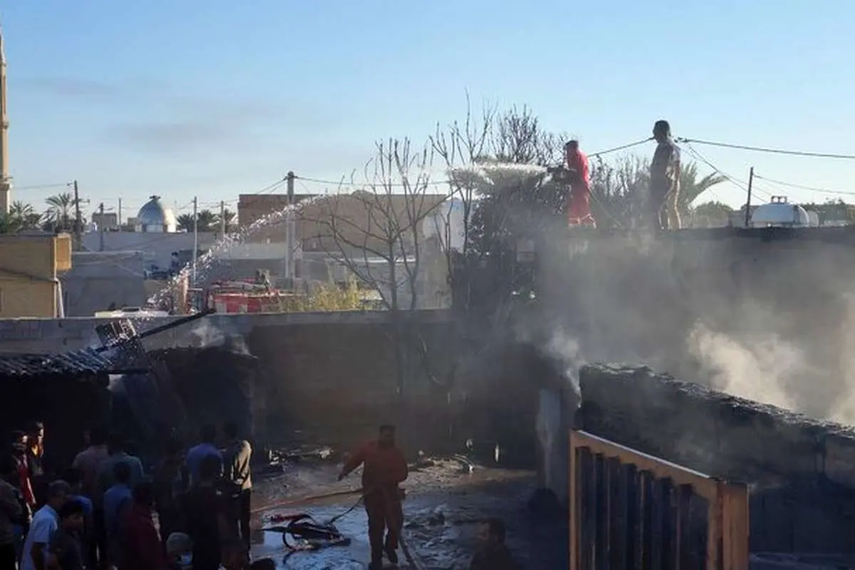 خسارت ۱۰میلیاردی در پی آتش‌سوزی در بندر گروک شهرستان سیریک 
