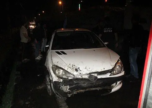 رانندگی با خودروی ۲۰۶ تصادفی به وجود آسیب شدید