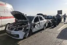 تصادف ۱۲ خودرو با ۱۹ مصدوم در محور یاسوج ـ اصفهان