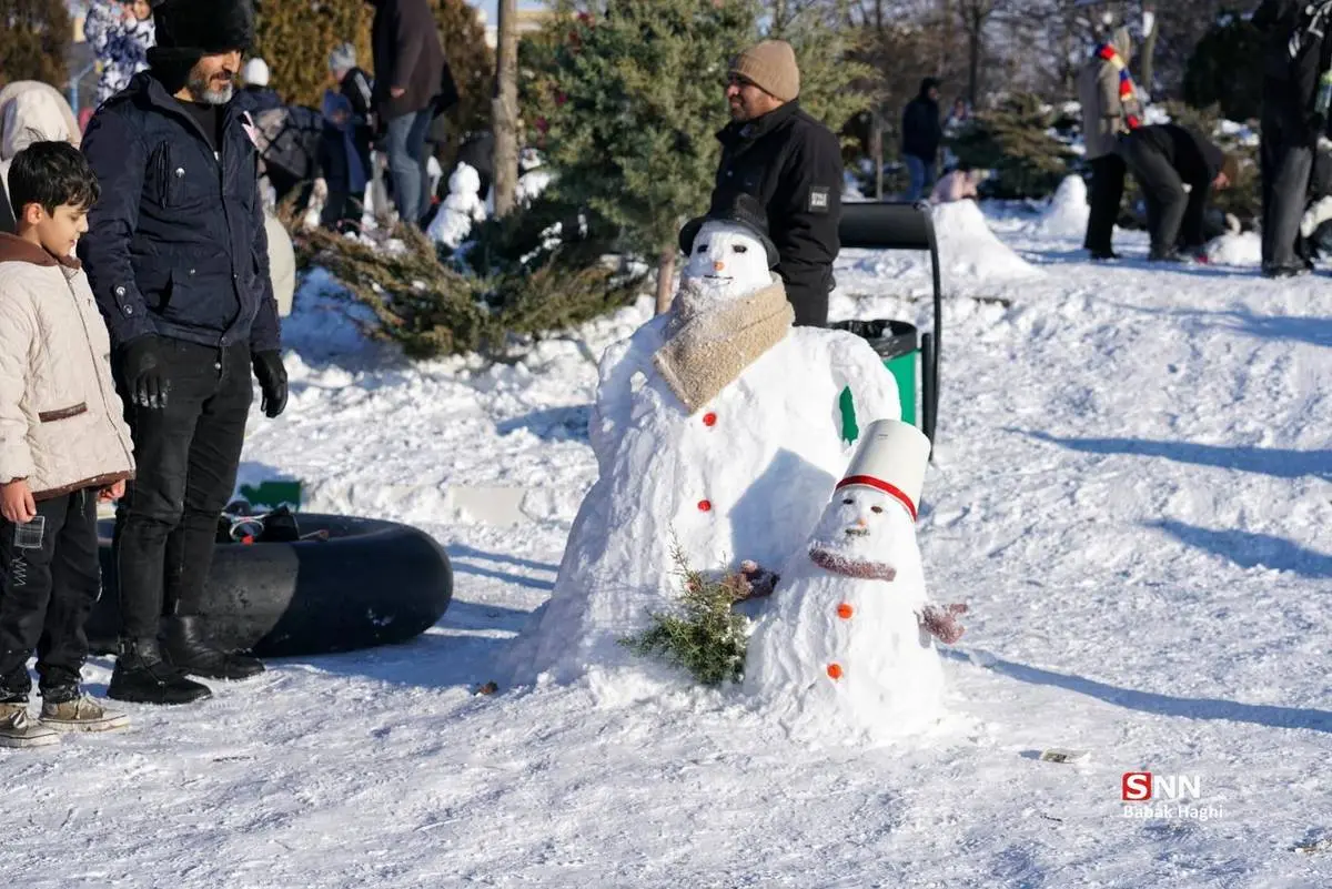 تصاویر؛ جشنواره آدم برفی در اردبیل 13